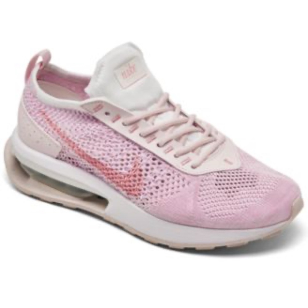 Nike Air Max flyknit Racer Women's Pink and White Sneakers